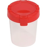 Deflecto Antimicrobial Kids No Spill Paint Cup Red, Paint, Brush, 3.93" x 3.46" x 3.93" (DEF39515RED) Each