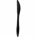 Genuine Joe Medium-weight Individually Wrapped Knives, Black, 1000/Carton (GJO18476) Case of 1000