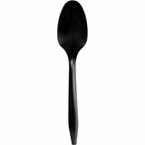 Genuine Joe Medium-weight Individually Wrapped Teaspoons, Black, 1000/Carton (GJO18478) Case of 1000