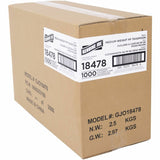 Genuine Joe Medium-weight Individually Wrapped Teaspoons, Black, 1000/Carton (GJO18478) Case of 1000