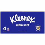 Kleenex Ultra Soft Tissues, 3 Ply, WhiteBox, 60/Box, 4/Pack (KCC54308) Pack of 4