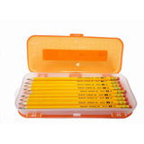 Charles Leonard Double-sided Pencil Boxes, 1.50" x 8.50" x 3.50", Double Sided, Assorted, 24/Display Box (LEO76310ST) Set of 24