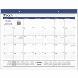 Cambridge Basic Monthly Desk Pad Calendar, Standard, 21 3/4" x 17", 15" x 12", 15-Month, Oct 2026-Dec 2027, Black, White (AAGCRM92020) Each