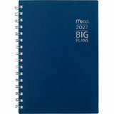 Cambridge 2026-2027 BIG PLANS Weekly Monthly Planner, Navy, Small, 5½" x 8½", 3 1/2" x 6", 24-Month, Jan 2026-Dec 2027 (AAGCRW43020) Each