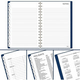 Cambridge 2026-2027 BIG PLANS Weekly Monthly Planner, Navy, Small, 5½" x 8½", 3 1/2" x 6", 24-Month, Jan 2026-Dec 2027 (AAGCRW43020) Each