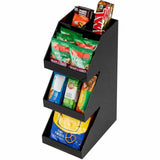Mind Reader 3-Tier Countertop Organizer, 16" x 9" x 6", Black, 5 Compartment (EMS3TCORGBLK) Each