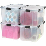 IRIS WeatherTight Heavy-duty Storage Tote, External Dimensions: 23.6" x 17.8" x 14.5", 18.50 gal (IRS110586) Each