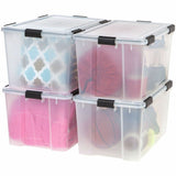 IRIS WeatherTight Heavy-duty Storage Tote, External Dimensions: 23.6" x 17.8" x 14.5", 18.50 gal (IRS110586) Each