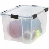 IRIS WeatherTight Heavy-duty Storage Tote, External Dimensions: 23.6" x 17.8" x 14.5", 18.50 gal (IRS110586) Each