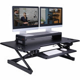 Rocelco Dual Monitor Stand AC-USB, 4.75" Height x 30" Width x 9" Depth (RCLRDMS) Each