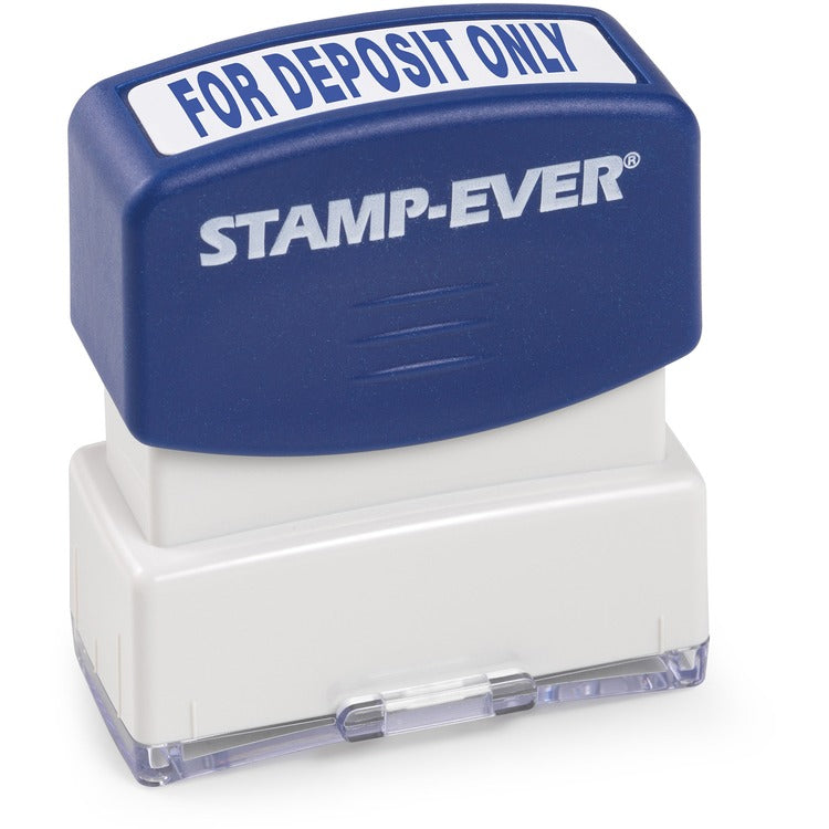 Trodat FOR DEPOSIT ONLY Pre inked Stamp Blue .56 x 1.69 50000