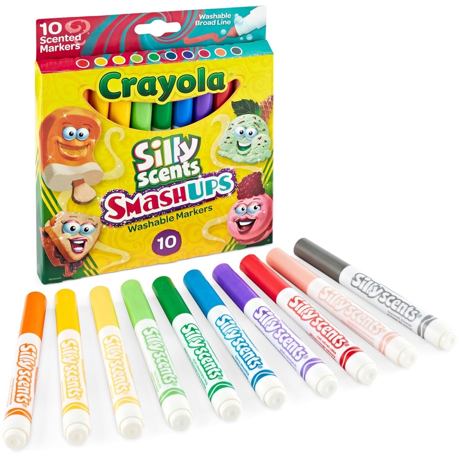Crayola Silly Scents Slim Scented Washable Markers Broad Marker