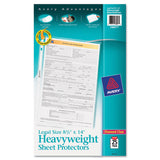 Avery® Top-Load Polypropylene Sheet Protector, Heavy, Legal, Diamond Clear, 25/Pack (AVE73897) 1 Case of 25