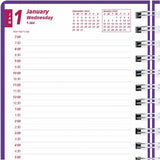 Brownline DuraFlex Daily Appointment Planner, Daily, Monthly, 12 Month, January 2026 to December 2026 (REDCB634VPUR) Each
