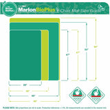 Ecotex Marlon BioPlus Ecotex Marlon BioPlus Eco Friendly Carbon Neutral Chair Mat for Hard Floors, 45" x 53", Clear, Rectangular, Polycarbonate (FLRNCCMFLBS0003) Each