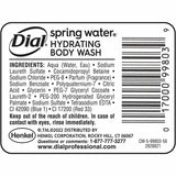 Dial Professional Versa Body Wash Dispenser Refill, Spring Water Scent, 15 fl oz (DIA99804EA) Each