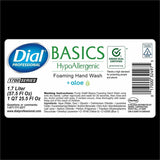 Dial Professional 1700 Manual Refill Foaming Handwash, Fragrance-free Scent (DIA32499EA) Each