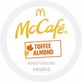 McCafé® K-Cup Toffee Almond Coffee, Compatible with Keurig Brewer, Light, 24/Box (GMT9189) Box of 24