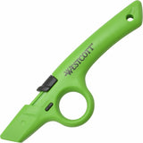 Westcott Non-Replaceable Finger Loop Safety Cutter, Green (ACM17530EA) Each