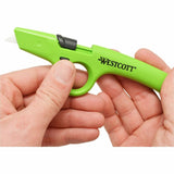 Westcott Non-Replaceable Finger Loop Safety Cutter, Green (ACM17530EA) Each
