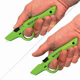 Westcott Non-Replaceable Finger Loop Safety Cutter, Green (ACM17530EA) Each
