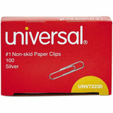 Universal Paper Clip, No. 1, 1.3", 100 Clips/Box, 1000/Pack (UNV72230) Pack of 1000