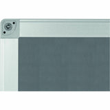 MasterVision Ayda Fabric Bulletin Board, Aluminum Frame, 18" Height x 24" Width (BVCFA02429214) Each