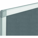 MasterVision Ayda Fabric Bulletin Board, Aluminum Frame, 18" Height x 24" Width (BVCFA02429214) Each