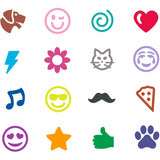 Crayola Pip Squeaks Marker Stamps, Assorted Ink, 16/Pack (CYO588717) Pack of 16