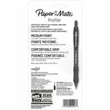Paper Mate Profile Retractable Ballpoint Pens, Black Ink, 4/Pack (PAP2095467) Pack of 4