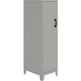 NuSparc Personal Locker, 4 Shelves, 53.3" Height x 14.2" Width x 18" Depth, Silver, Steel, TAA Compliant (NPRSL418ZZSR) Each