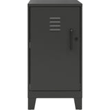 NuSparc Personal Locker, 2 Shelves, 27.5" Height x 14.2" Width x 18" Depth, Black, Steel (NPRSL218ZZBK) Each