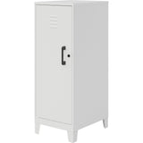 NuSparc Personal Locker, 3 Shelves, 42.5" Height x 14.2" Width x 18" Depth, White, Steel, TAA Compliant (NPRSL318ZZWE) Each