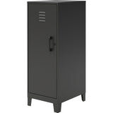 NuSparc Personal Locker, 3 Shelves, 42.5" Height x 14.2" Width x 18" Depth, Black, Steel, TAA Compliant (NPRSL318ZZBK) Each