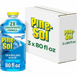 Pine-Sol Multi-Surface Cleaner Concentrate, 80 fl oz (2.5 quart), Sparkling Wave Scen, 3/Carton (CLO60609) Case of 3