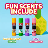 Elmer's Scented Glue Sticks, 0.21 oz, 4/Pack, Tropical Mix (EPI2175690) Pack of 4