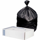 Heritage Value Line Can Liners, 60 gal Capacity, 1.20 mil Thickness, 100/Box, Black (HERX7656SKR0V) Case of 100