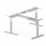 Lorell Sit-Stand 3rd-Leg Base, Silver Base, 275 lb Capacity, Height Adjustable, 45" Height x 51.60" Width x 26.40" Depth (LLR25931) Each