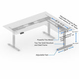 Lorell Sit-Stand 3rd-Leg Base, Silver Base, 275 lb Capacity, Height Adjustable, 45" Height x 51.60" Width x 26.40" Depth (LLR25931) Each