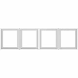 Lorell Desk-Mount Hutch Frosted Glass Door, 60" (LLR59711) Set of 3