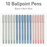 Pentonic Pentonic Frosted Barrel Ballpoint Pens, 0.7 mm Fine Pen Point, Assorted Ink, Frost Barrel, 10/Box (PNTPEN13088) Box of 10