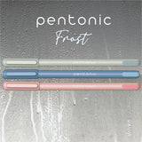 Pentonic Pentonic Frosted Barrel Ballpoint Pens, 0.7 mm Fine Pen Point, Assorted Ink, Frost Barrel, 10/Box (PNTPEN13088) Box of 10