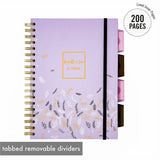 Pukka Pads Rochelle & Jess Notebook, 1.30" x 7.9" x 9.8", Gold Binding, Pink, Lilac, Black Cover, 3/Pack (PKP9447ROC) Pack of 3