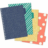 Pukka Pads B5 Floral Love Project Book, 0.31" Ruled, 6 59/64" x 9 27/32", Wire Bound, Heart, Geometric, Navy Floral Cover, 3/Pack (PKP9033CD) Pack of 3