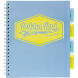 Pukka Pads Project Book US Letter size, 0.31" Ruled, 8½" x 11", Teal Polypropylene, Pink, Blue Cover, 100 Sheets, Printed, 3/Pack (PKP8867PST) Pack of 3