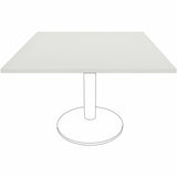 Lorell Hospitality/Conference Tabletop, 0.1" Edge, 42" x 42"x1", Band Edge, White (LLR99879) Each