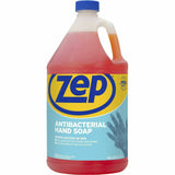 Zep Commercial Antimicrobial Hand Soap, Fresh Clean Scent, 1 gal, 4/Carton (ZPER46124CT) Case of 4
