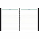 Blueline Plan and Link Monthly Planner, 9.25 x 7.25, Black Distressed Faux Leather Cover, 16-Month: 2025 to December 2026 (REDC120081T) Each