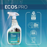 ECOS PRO Orange Plus All-Purpose Cleaner & Degreaser, Ready-To-Use, Spray, 32 fl oz, Citrus Scent, 6/Carton (EOPPL97066) Case of 6
