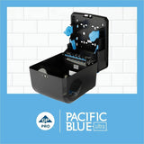 Pacific Blue Ultra High Cap Touchless Towel Dispenser, 1150 ft Roll Diameter, 16" x 12.9" x 8.9", Black (GPC59594) Each